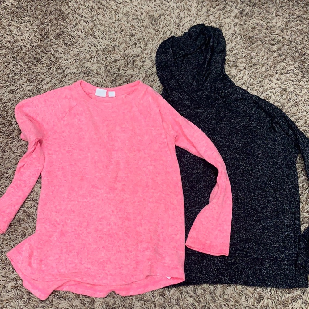 GAP Kids. Size S. Black hoodie. Pink sweater. Great condition